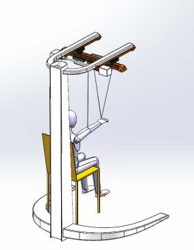 多自由度绳牵引上肢康复机器人三维SW模型